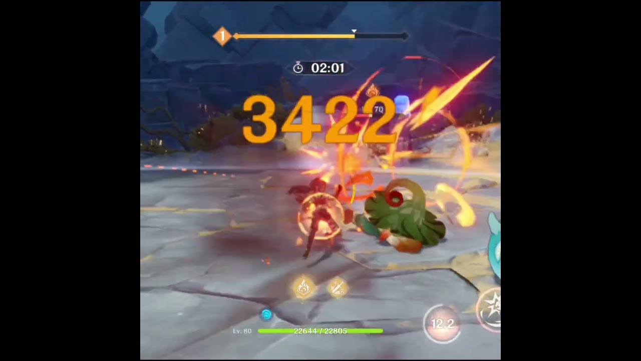 Hydro slime vs Dehya 😅 #genshinimpact #dehya #raidenshogun #wanderer #shorts