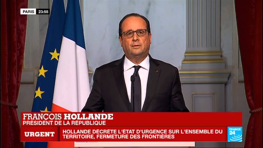 Attentats terroristes à Paris : État d'urgence décrété - Allocution de François Hollande