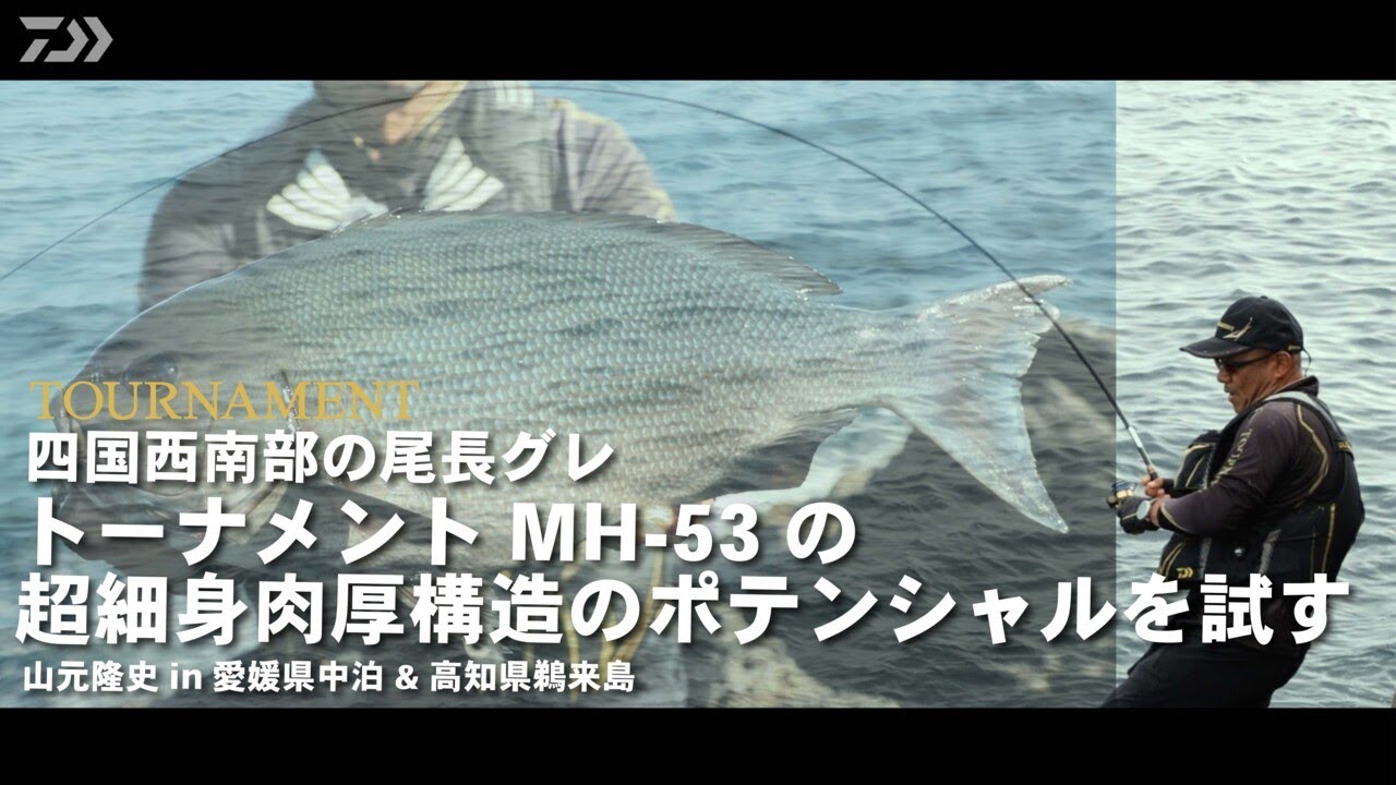 四国西南部の尾長グレ　TOURNAMENT ISO AGS MH-53の超細身肉厚構造のポテンシャルを試す