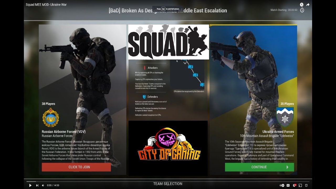 Squad MEE MOD- Ukraine War