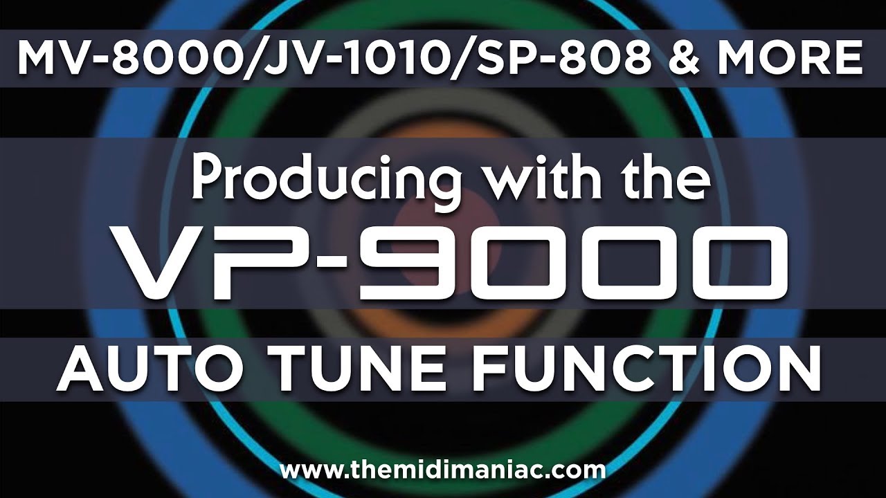 Функция автонастройки Roland VP-9000.