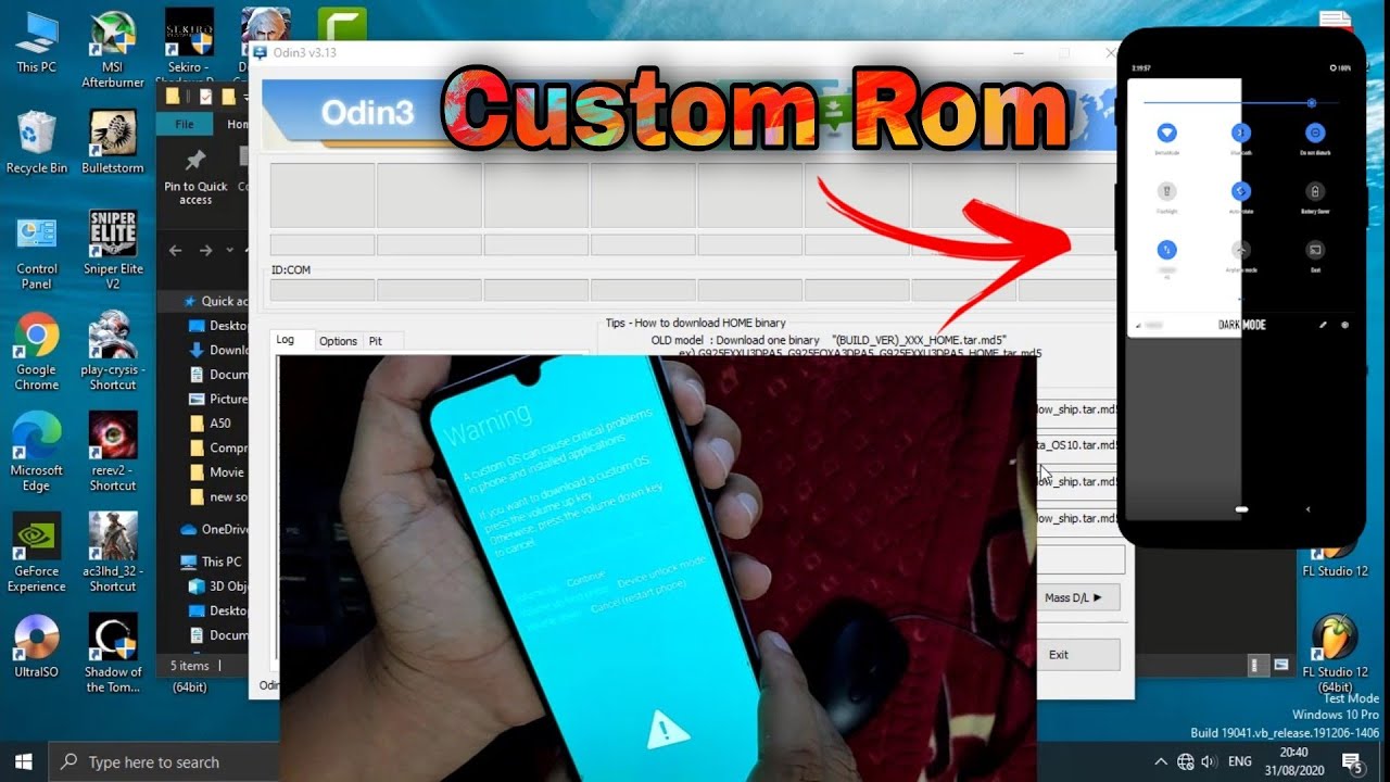 galaxy a50-How to unlock bootloader - install Twrp recovery -install custom rom lll For Indian User