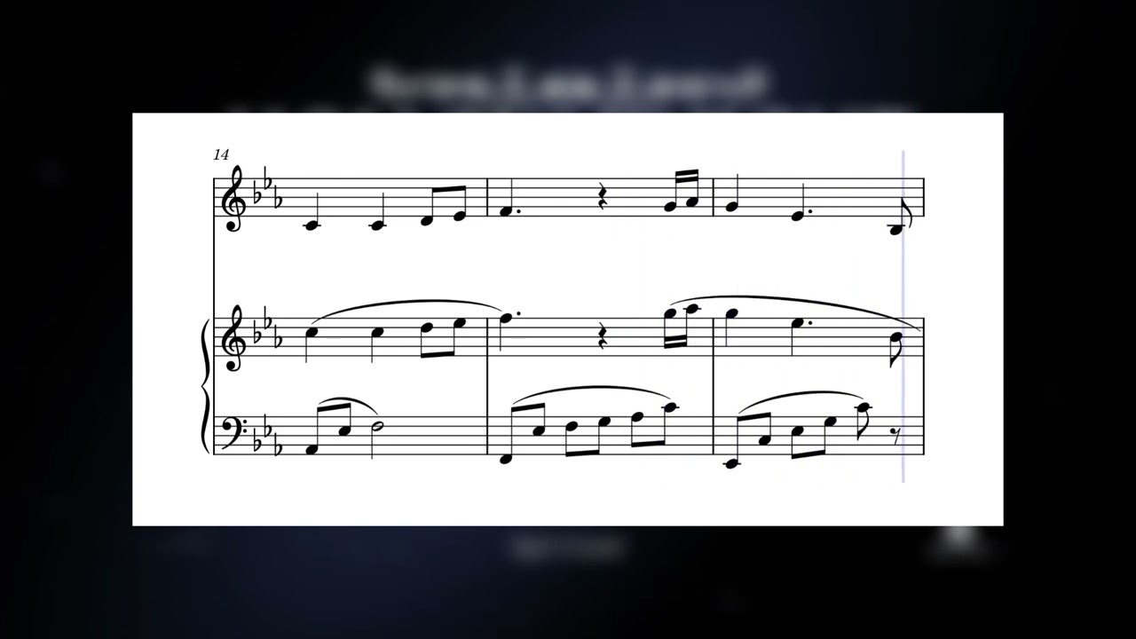 HOLLOW KNIGHT main theme - full sheet music transcription