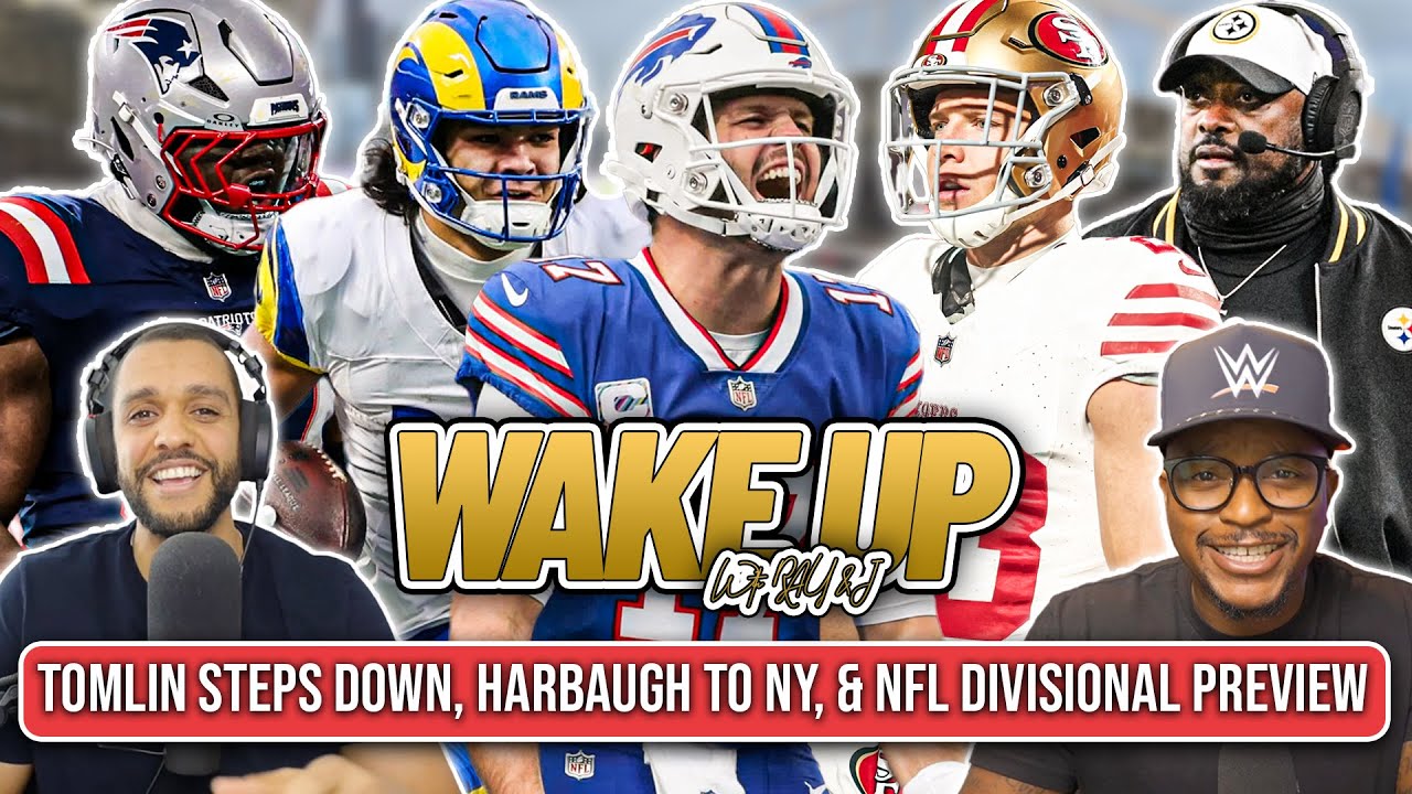 NFL Divisional Round Preview 🏈 Harbaugh To NYG & Mike Tomlin Steps Down