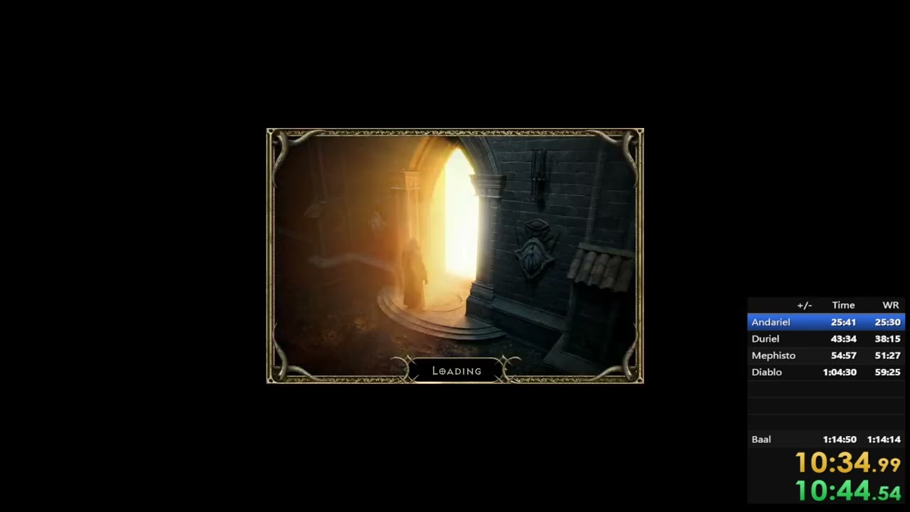 Diablo 2 Resurrected Any% Normal P1 Sin in 1:13:21