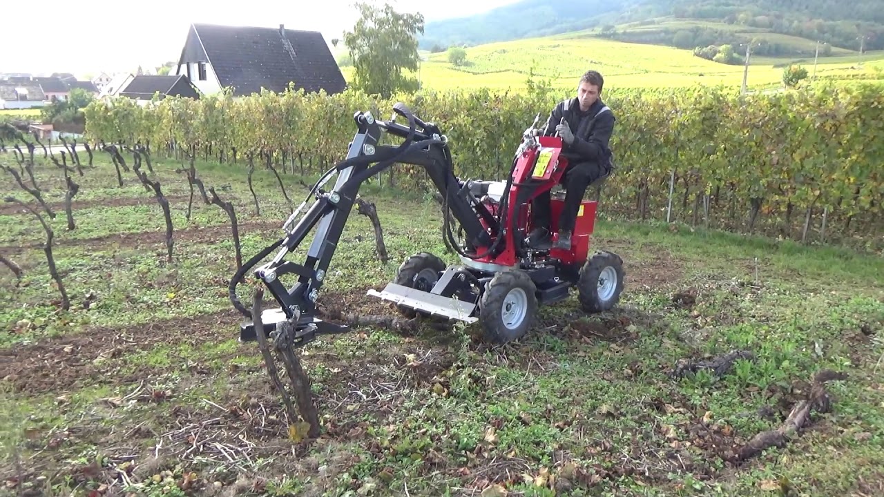 JMEKA - El extractor de cepas de vid para mini excavadora JMEKA