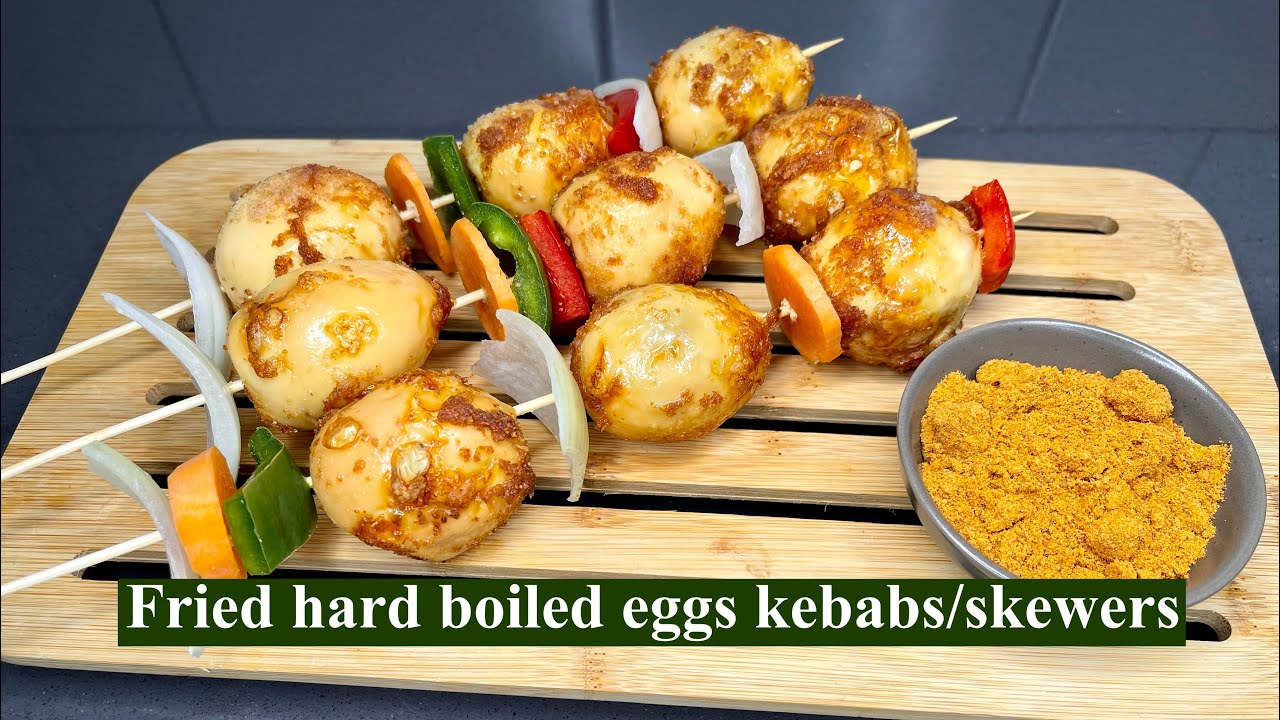 Fried Hard Boiled Eggs Kebab/Skewers |Recipe| Step By Step | Lovystouch