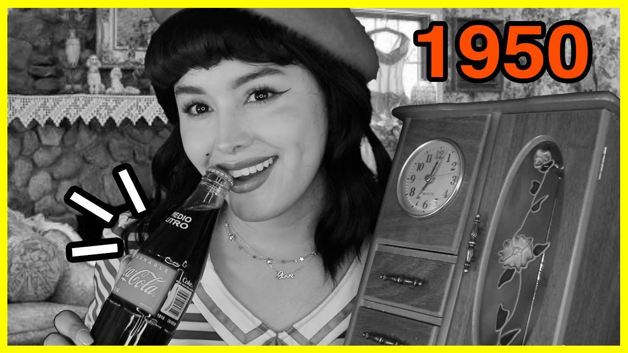 ASMR 1950 (Vintage) I La JÓVEN RICA de los AÑOS 50´s 📚 TE MAQUILLA