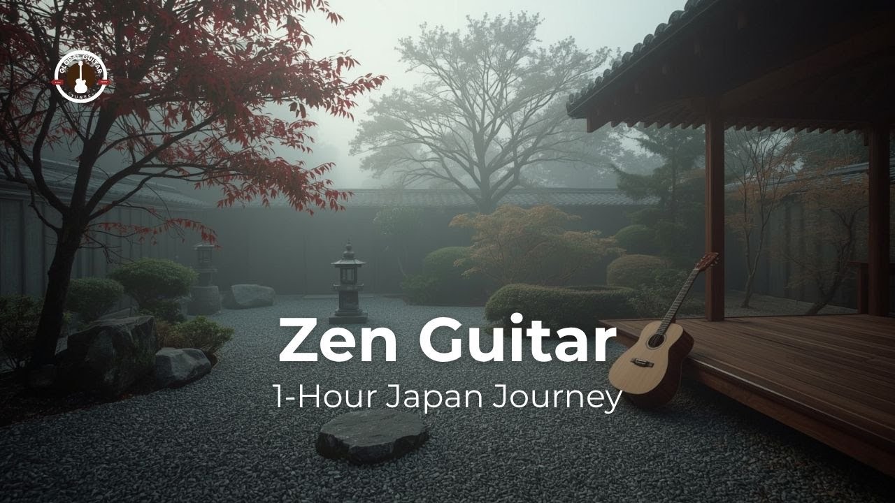 Japanese Zen Guitar 🇯🇵 | 1-Hour Meditative Journey &bull; Focus, Sleep & Mindfulness Music