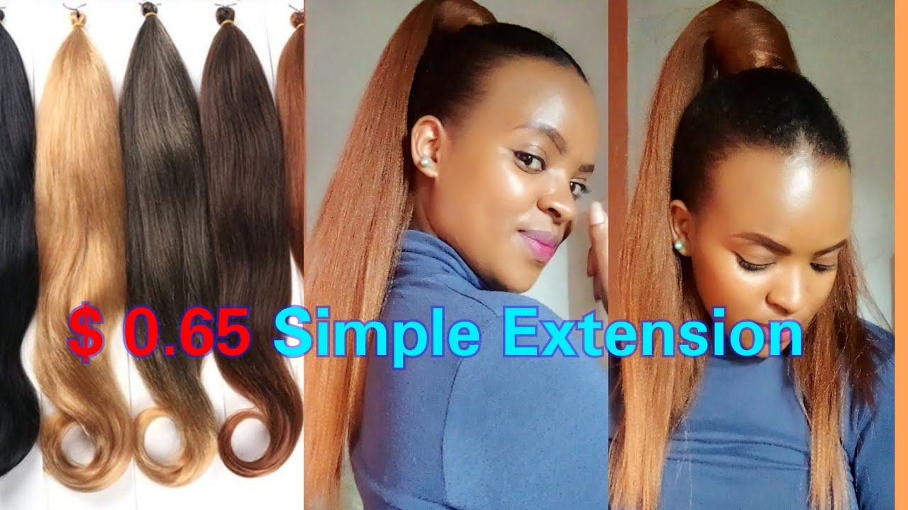 DIY PONYTAIL EXTENSION: How to create a Ponytail Extension using braid hair