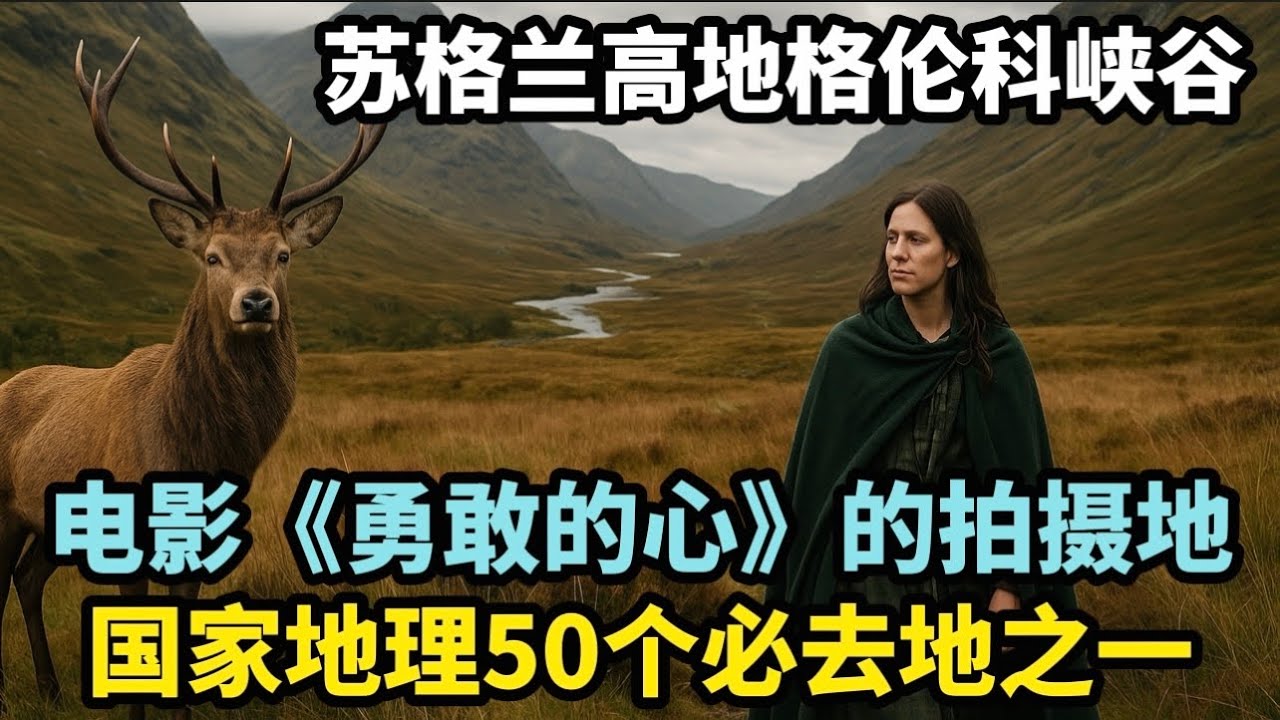苏格兰高地格伦科峡谷🏴󠁧󠁢󠁳󠁣󠁴󠁿。电影《勇敢的心》的拍摄地，国家地理50个必去地之一。