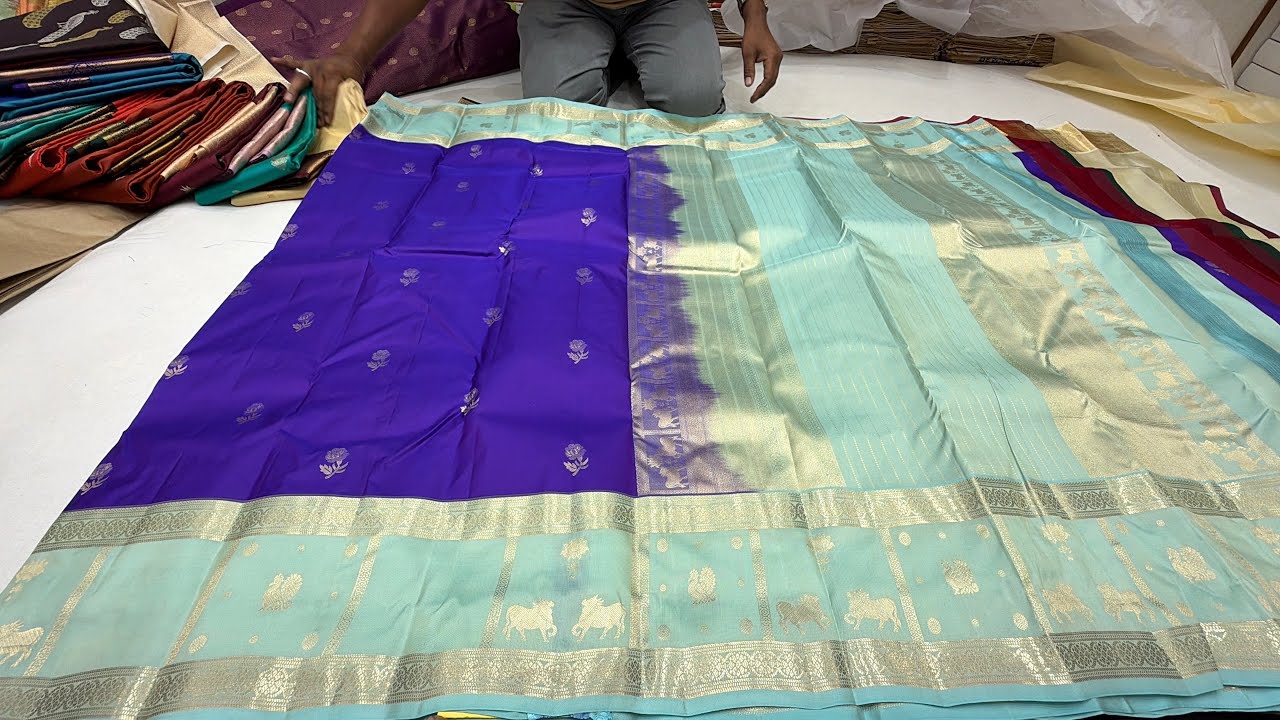 Chickpet Bangalore wholesale Silk sarees||lSingle saree courier available