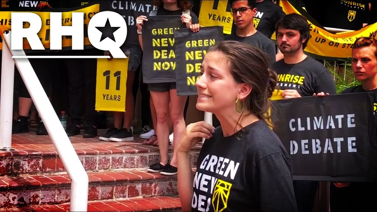 Sunrise Movement STORMS DNC Headquarters