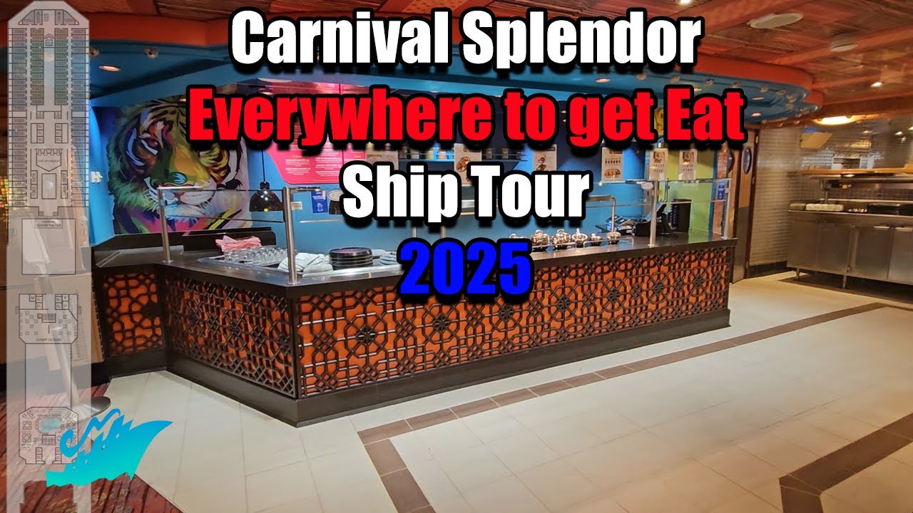 Carnival Splendor food Ship tour 2025