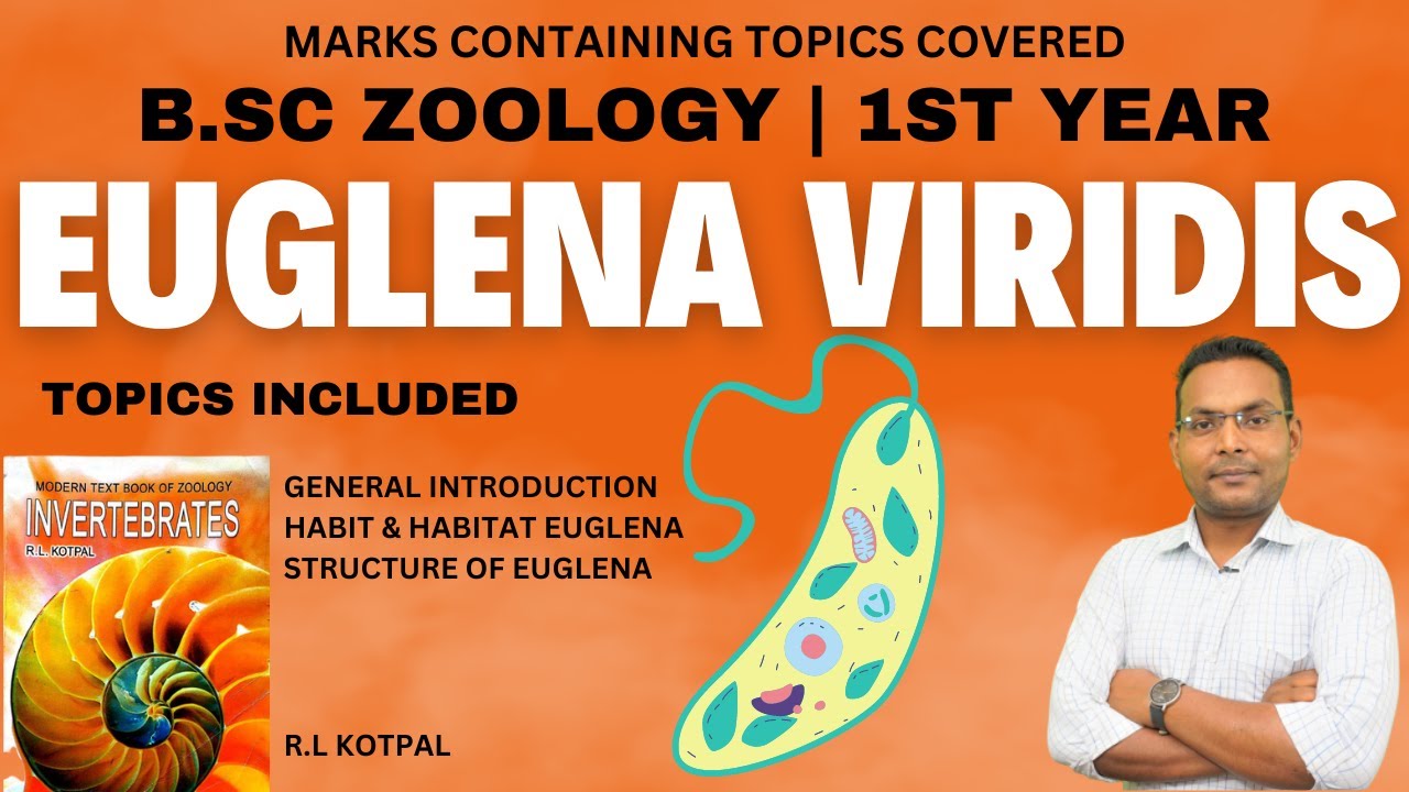 B.Sc Zoology | Ch-2 | EUGLENA VIRIDIS | R.L Kotpal