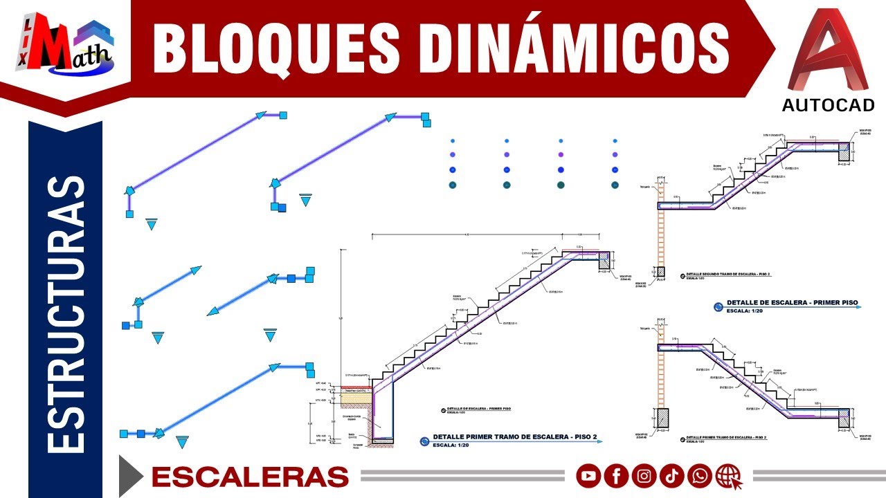 Bloques Dinámicos para el desarrollo de ESCALERAS (Estructuras)