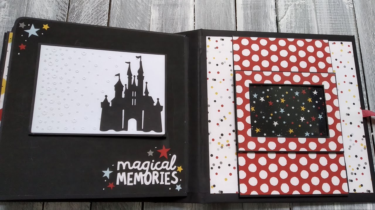 Welcome in the MAGIC Pop Up Pages | Disney scrapbook mini album | Pop up scrapbook **SOLD**