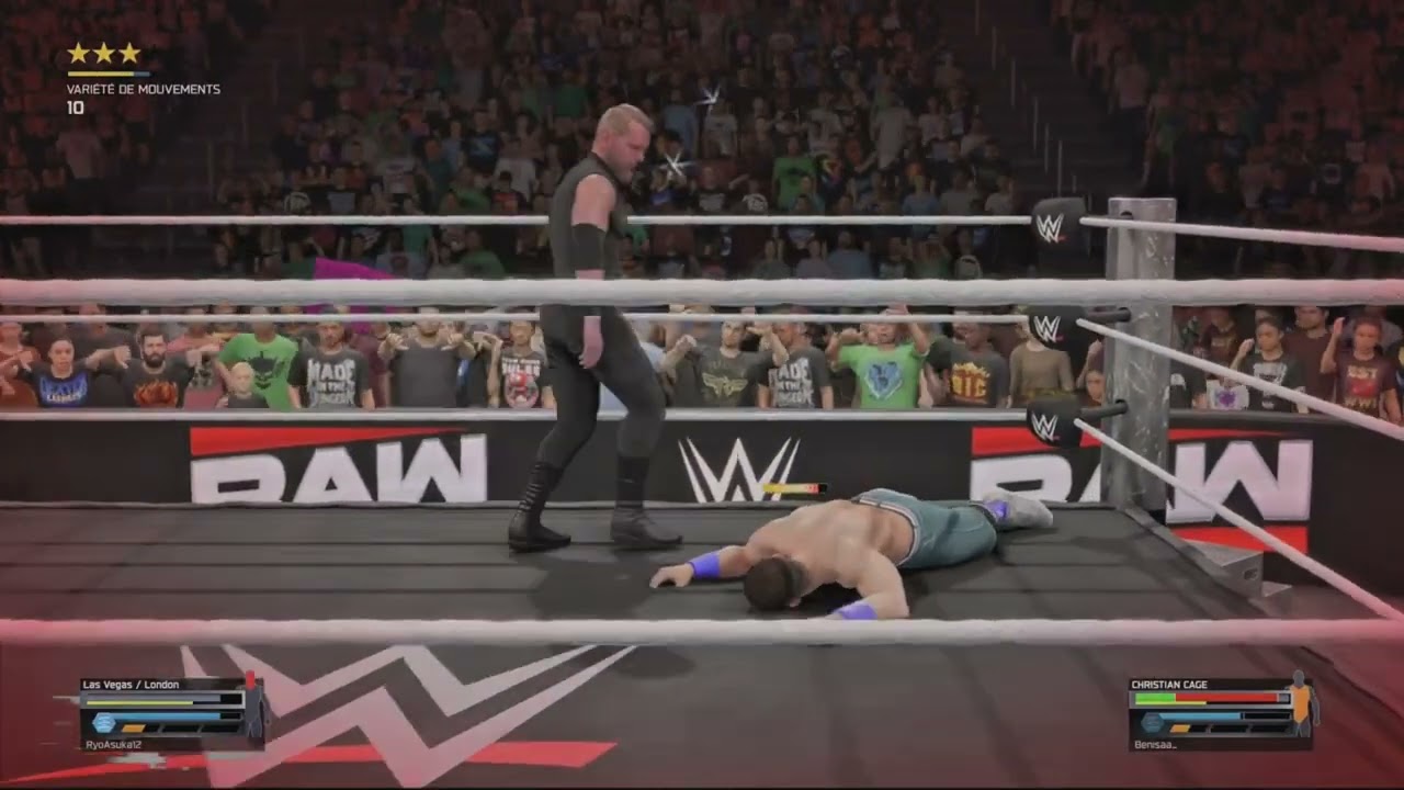 [Raw#3] John Cena Vs Christian Cage match 5* improbable