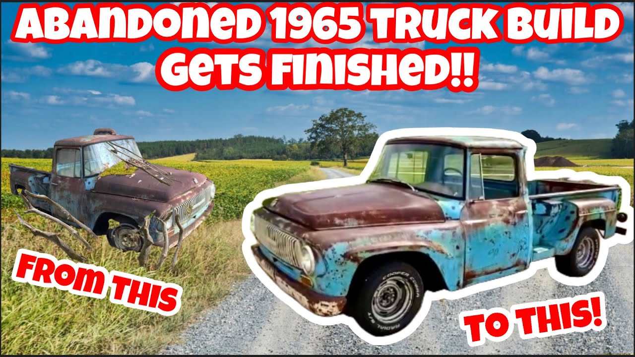 ABANDONED 65 TRUCK BUILD IS FINISHED! KUSTOM HOT ROD FRAME, ENGINE, BRAKES & SUSPENSION! RAT PATINA