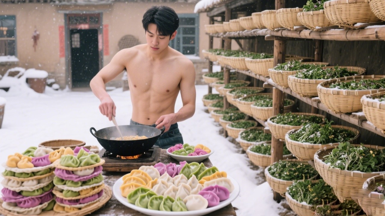 Winter's First Freshness: Digging Wild Chives for Dumplings