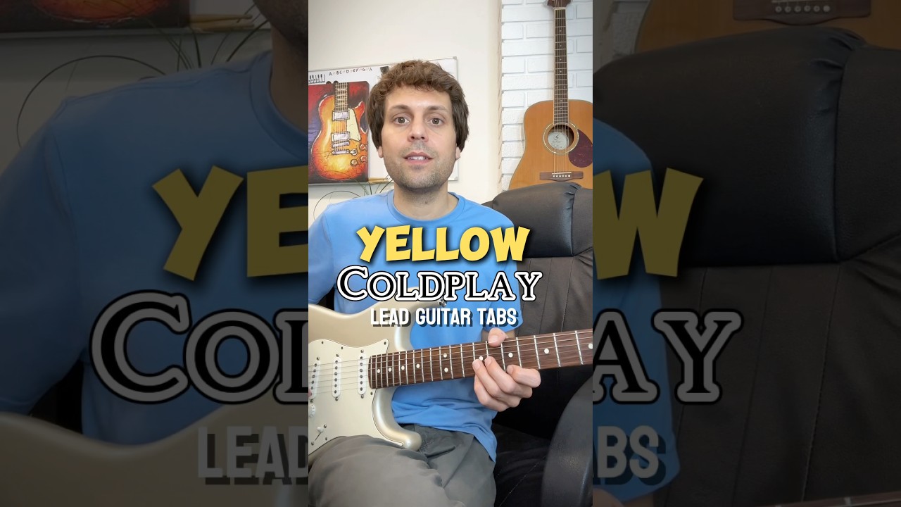 Yellow - Lead Guitar Tabs - Coldplay #guitar #intro #leadguitar #tabs