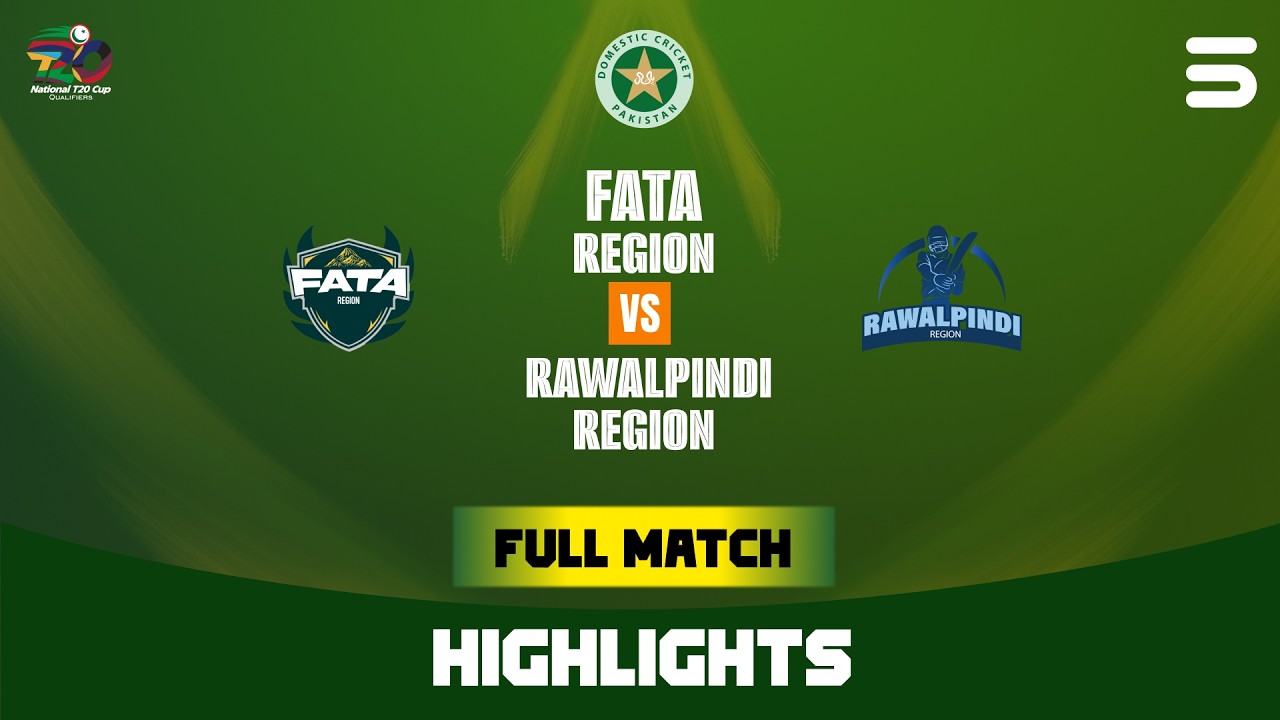 Full Match Thriller | Highlights | FATA vs Rawalpindi | National T20 Qualifier | Match 3| MZA1U