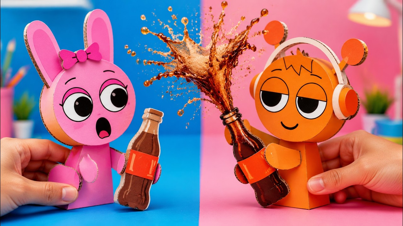 Oh No! Sprunki Cola Explodes! 🥤 *Fun Paper Game Of Clue*