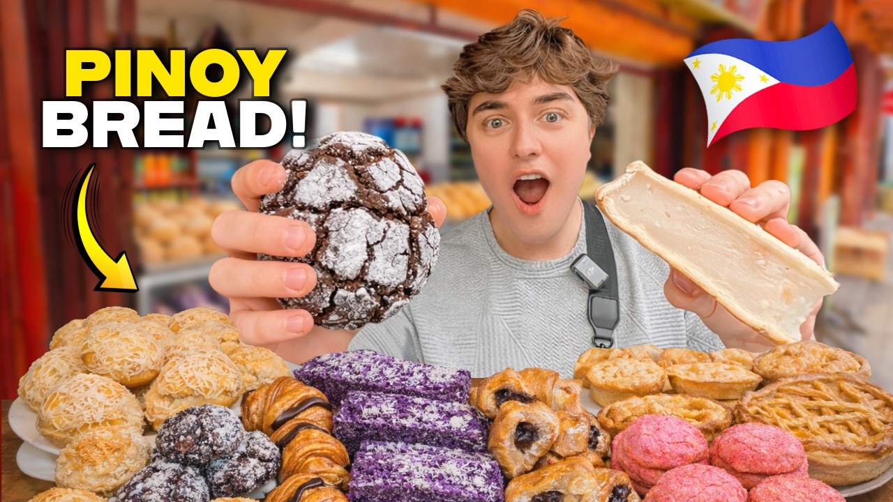 🇵🇭 I Bought Every Bread at a Filipino BAKERY for only ₱150 😱