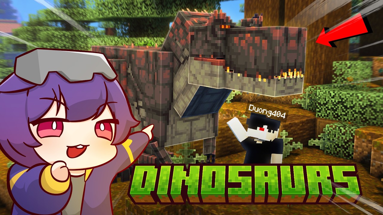 Sinh Tồn Minecraft Khủng Long Của Dương404