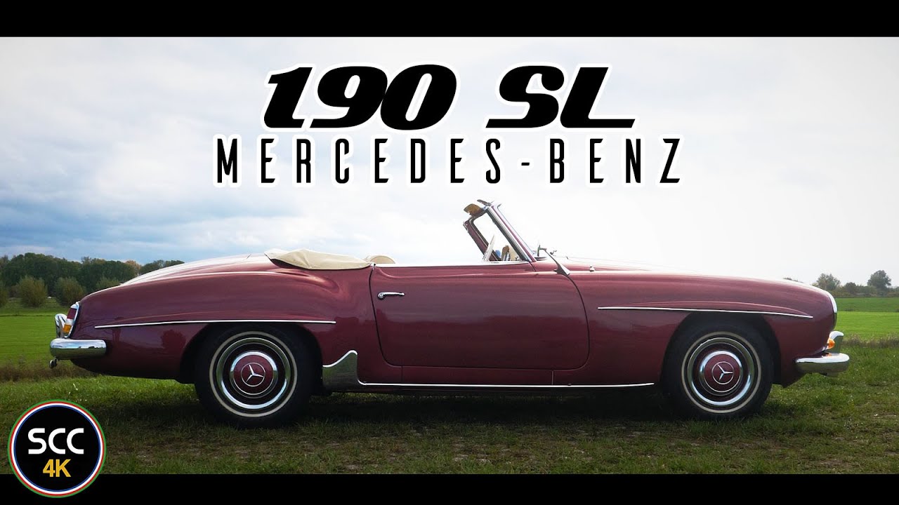 MERCEDES-BENZ 190 SL 1958 | 4K | Drive in top gear with Mercedes 190SL W121 engine sound | SCC TV