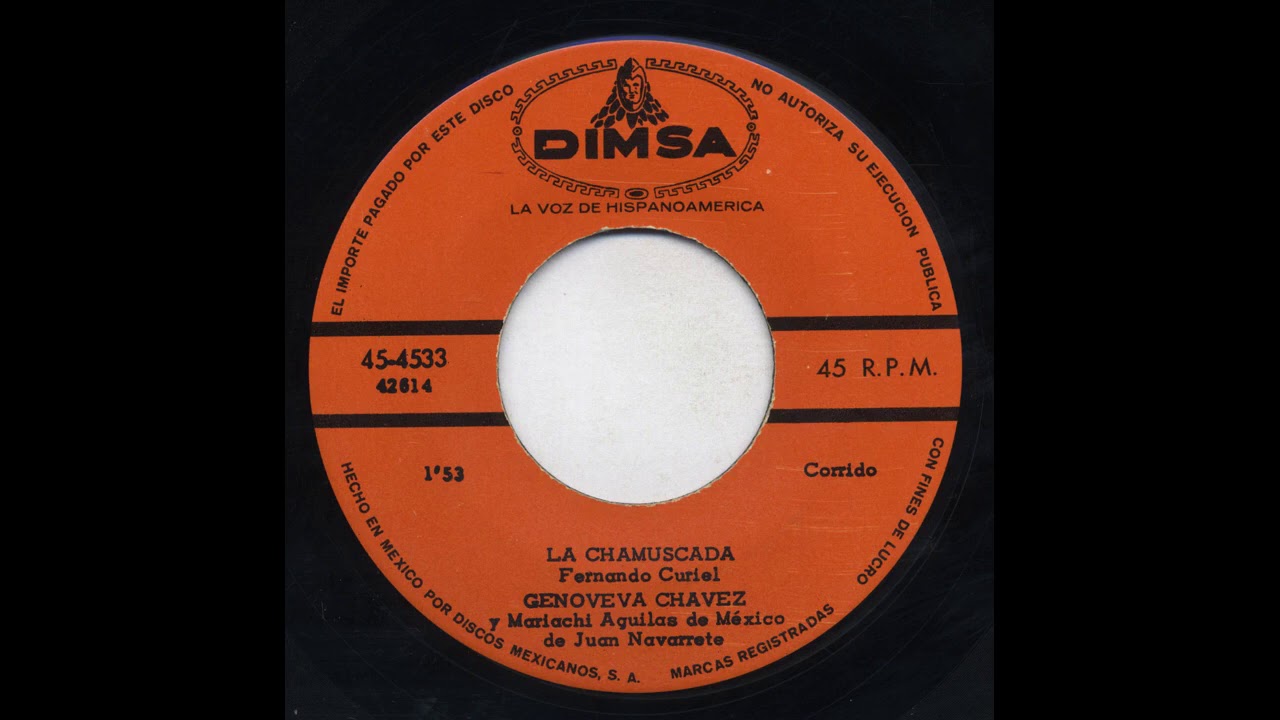 Genoveva Ch&aacute;vez - La Chamuscada - Dimsa 4533-a