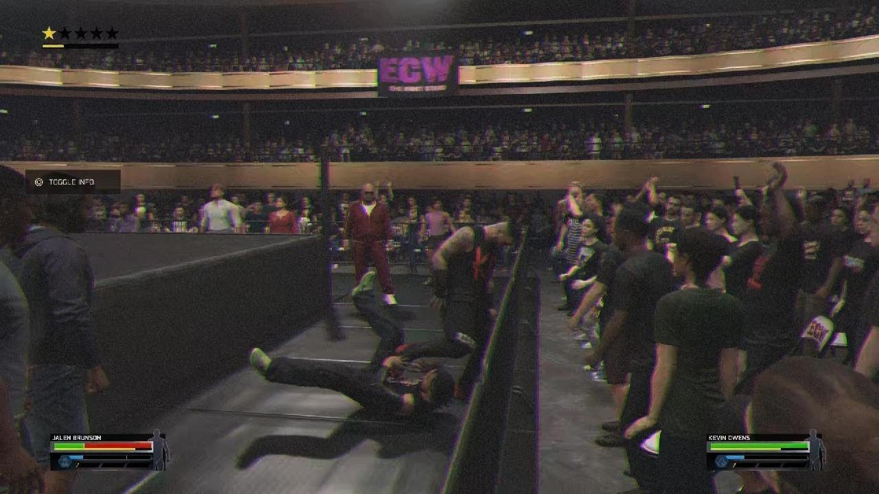 WWE 2K25_ECW: (Underground) Jalen Brunson v Kevin Owens