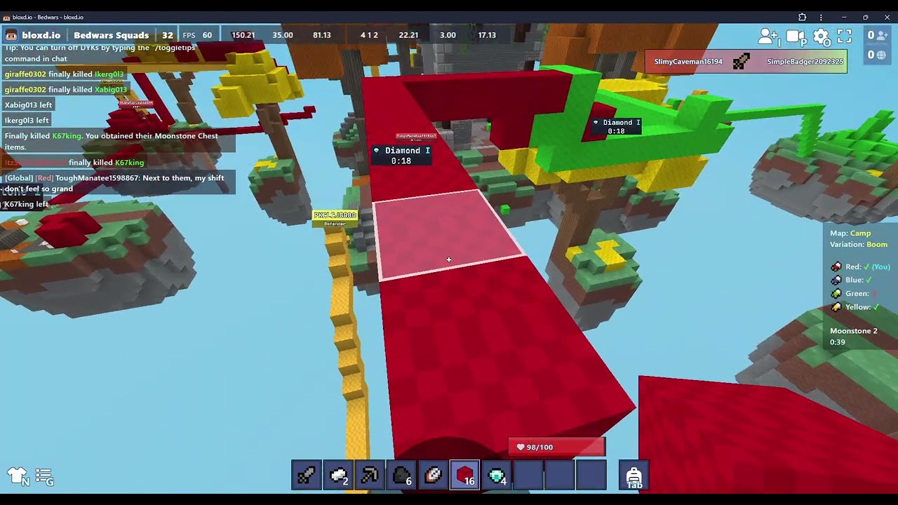 BEDWARS ON CAMP