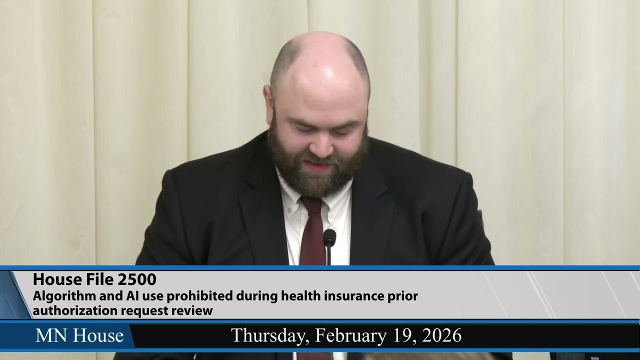 AI use prohibited during health insurance prior authorization request review 2/19/26