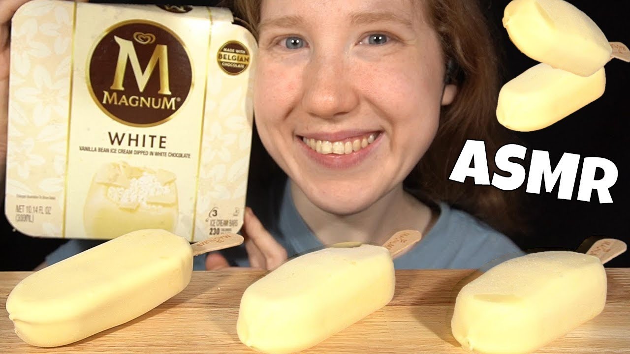 ASMR MAGNUM ICE CREAM BARS MUKBANG (No Talking) EATING SOUNDS