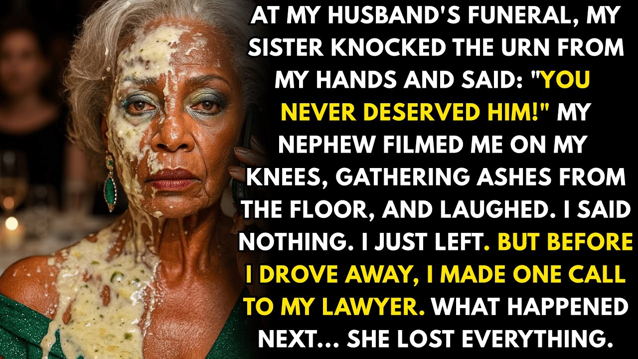 My sister threw my husband's ashes at me and laughed — but one call to my lawyer destroyed her life