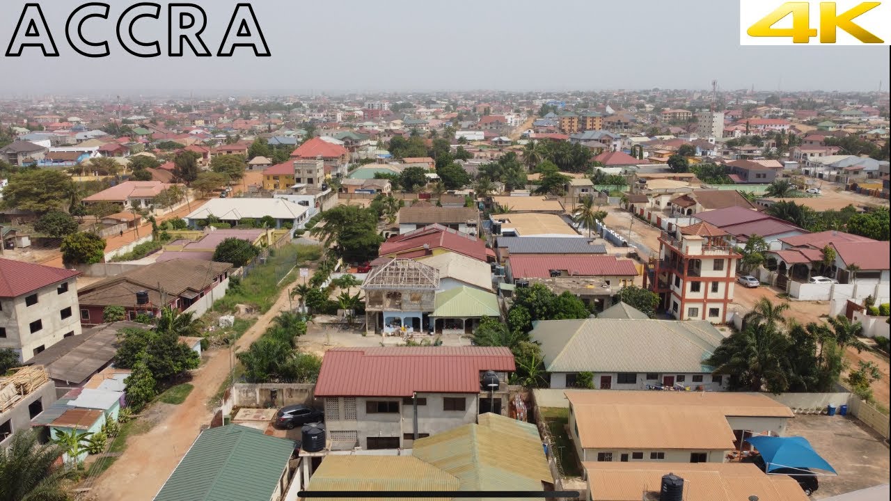 BAATSONA, ACCRA IN 4K! | DJI DRONE FOOTAGE | GHANA PART 2 #accra #ghana