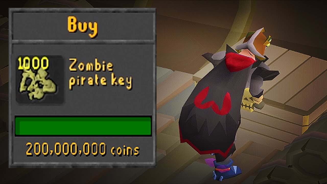 Добыча из 1000 ключей зомби-пирата (Новый сундук в дикой природе) — OSRS
