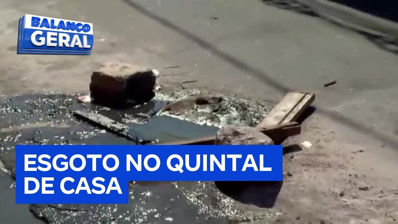 Esgoto a céu aberto preocupa moradores na zona leste de São Paulo
