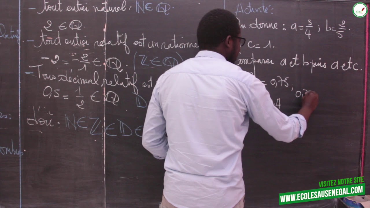 Cours - Quatrième - Mathématiques : Nombre rationnel / Quotient de deux nombres relatif / Suite 1