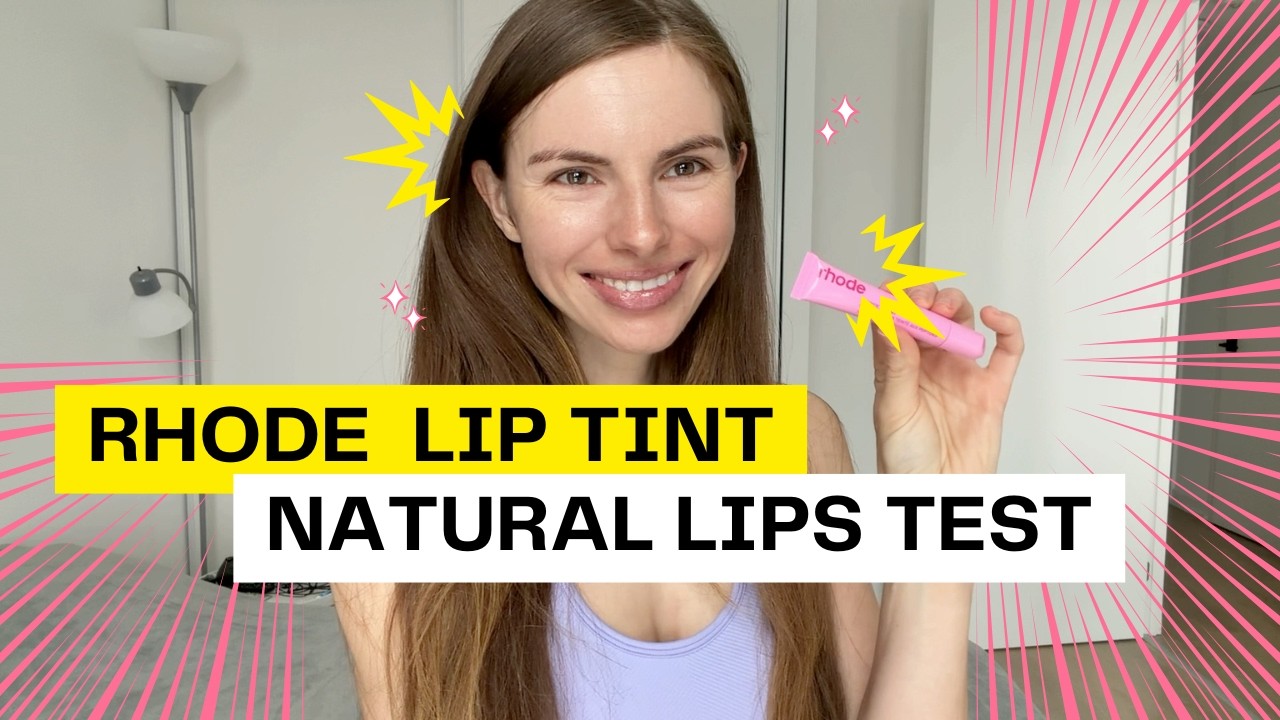 Rhode Peptide Lip Tint Pink — Natural Lips Test