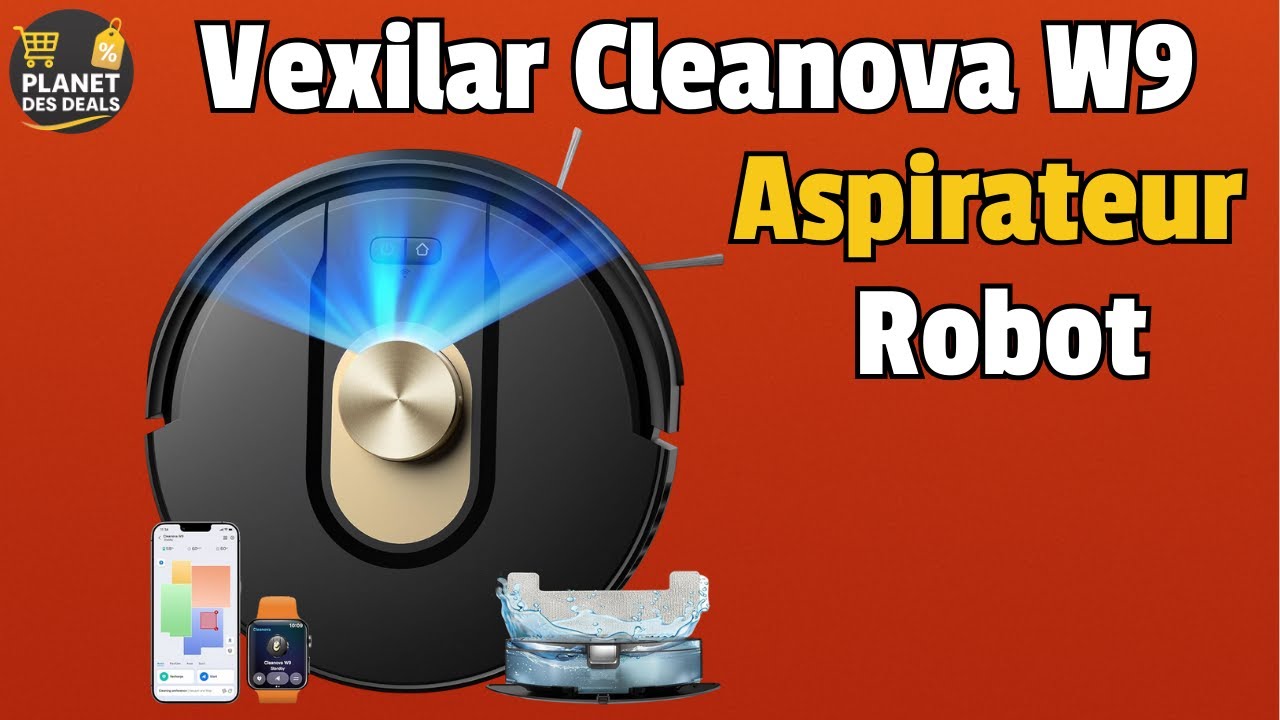 🔥 Vexilar Cleanova W9 : Test complet, avis & prix du robot aspirateur laveur 🧹💧