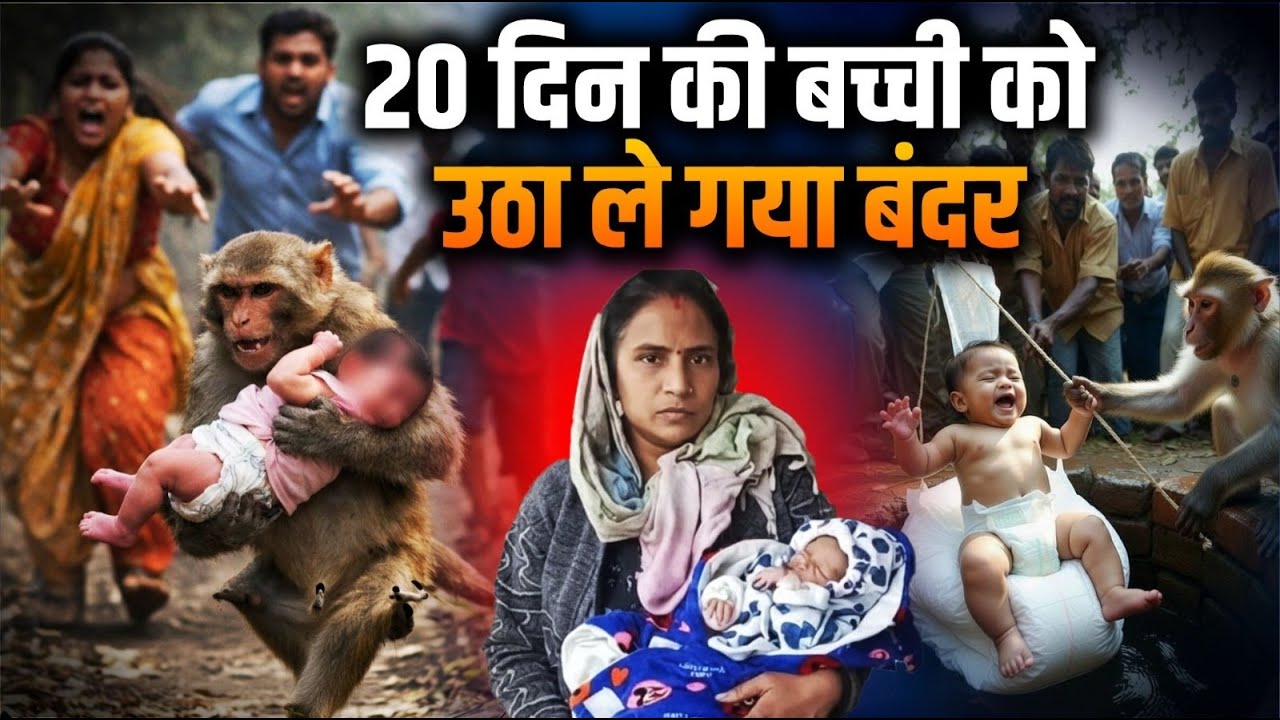 बच्ची को उठा ले गया बंदर ||  इलाके में दहशत || CG News ||
