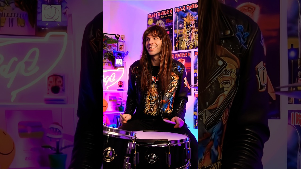Wait... Is that Bruce Dickinson on drums?! 🥁?