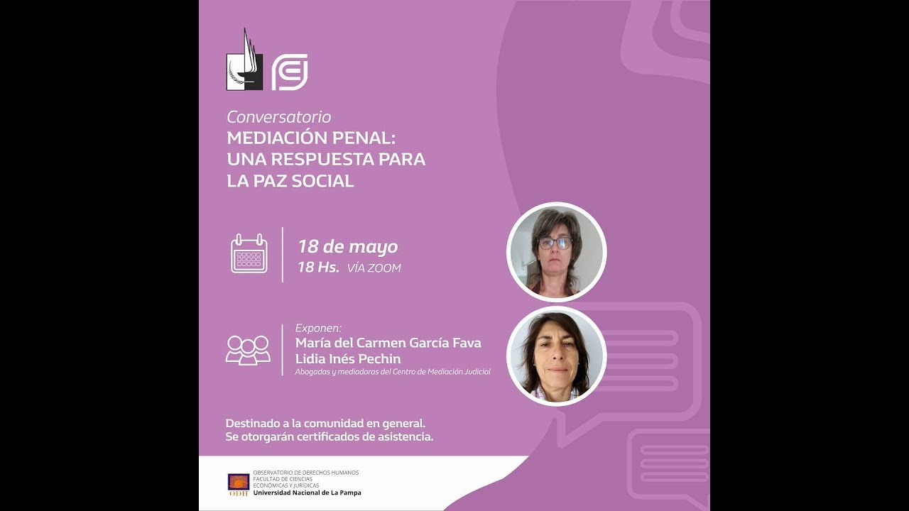 Conversatorio “Mediación Penal: una respuesta para la paz social”