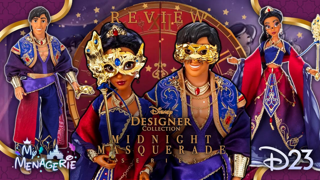 Disney Designer D23 Exclusive Midnight Masquerade Jasmine and Aladdin Doll Review
