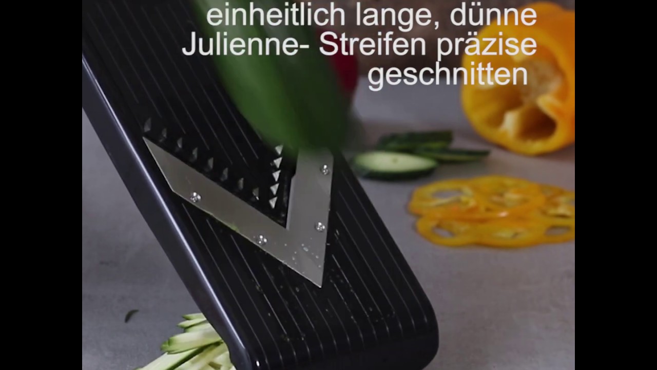 Microplane V-Hobel mit Julienne-Schneider