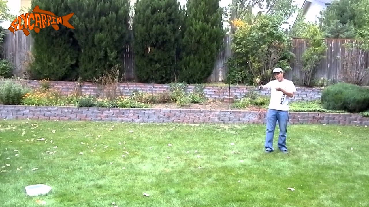 Fly Fishing for Carp Underhand Flip Cast