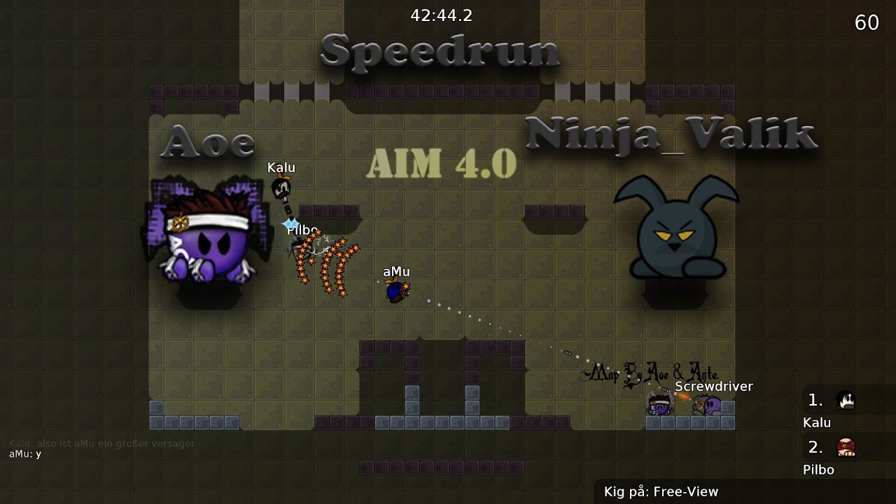 DDNet - Aim 4.0 Speedrun By Aoe & Ninja_Valik