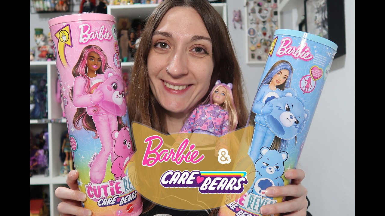 Barbie ✨ Cutie Reveal  & Care Bears  🌧️🌈🍭 | Unboxing